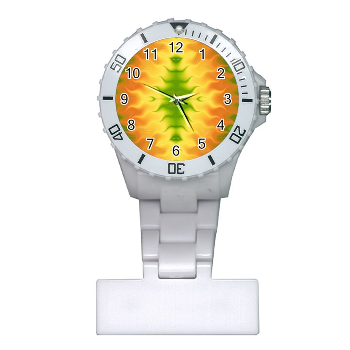 Lemon Lime Tie Dye Plastic Nurses Watch