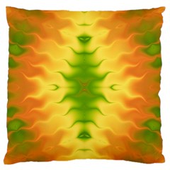 Lemon Lime Tie Dye Standard Flano Cushion Case (two Sides) by SpinnyChairDesigns