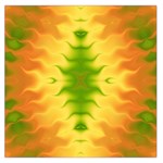 Lemon Lime Tie Dye Large Satin Scarf (Square) Front