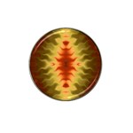 Red Gold Tie Dye Hat Clip Ball Marker (10 pack) Front