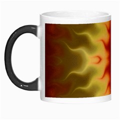 Red Gold Tie Dye Morph Mugs by SpinnyChairDesigns