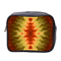 Red Gold Tie Dye Mini Toiletries Bag (two Sides) by SpinnyChairDesigns