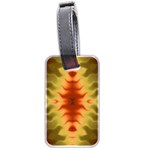 Red Gold Tie Dye Luggage Tag (two sides) Front