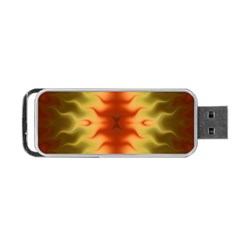 Red Gold Tie Dye Portable Usb Flash (one Side) by SpinnyChairDesigns