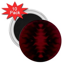 Black Red Tie Dye Pattern 2 25  Magnets (10 Pack)  by SpinnyChairDesigns