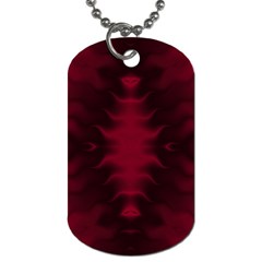 Black Red Tie Dye Pattern Dog Tag (two Sides) by SpinnyChairDesigns