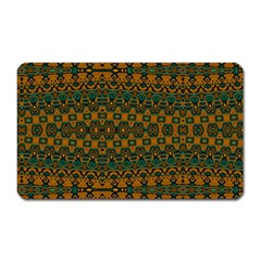 Boho Rustic Green Magnet (rectangular) by SpinnyChairDesigns