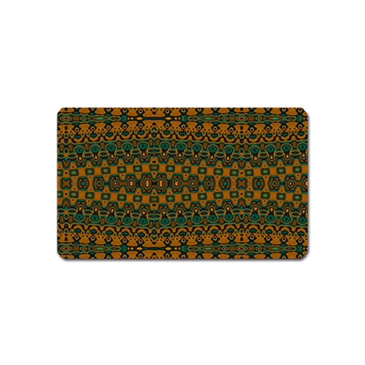 Boho Rustic Green Magnet (Name Card)