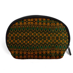 Boho Rustic Green Accessory Pouch (large) by SpinnyChairDesigns