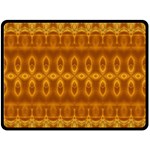 Boho Honey Gold Fleece Blanket (Large)  80 x60  Blanket Front