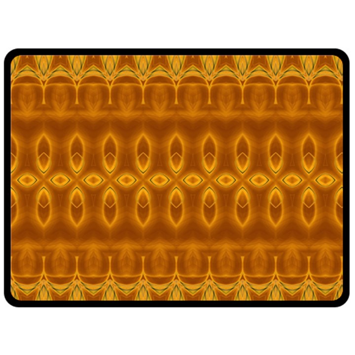 Boho Honey Gold Fleece Blanket (Large) 