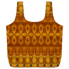 Boho Honey Gold Full Print Recycle Bag (xl) by SpinnyChairDesigns