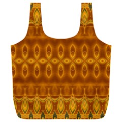 Boho Honey Gold Full Print Recycle Bag (xxl) by SpinnyChairDesigns