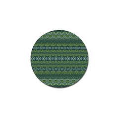 Boho Forest Green  Golf Ball Marker (4 Pack) by SpinnyChairDesigns