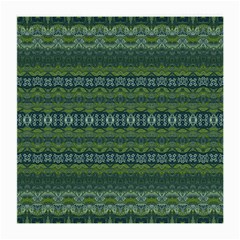 Boho Forest Green  Medium Glasses Cloth (2 Sides) by SpinnyChairDesigns