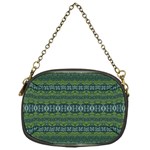 Boho Forest Green  Chain Purse (One Side) Front