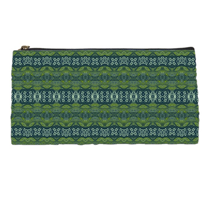 Boho Forest Green  Pencil Case