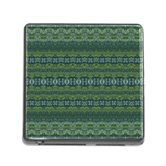 Boho Forest Green  Memory Card Reader (square 5 Slot) by SpinnyChairDesigns