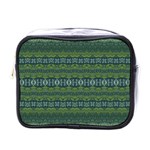 Boho Forest Green  Mini Toiletries Bag (One Side) Front