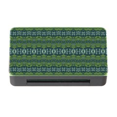 Boho Forest Green  Memory Card Reader With Cf by SpinnyChairDesigns