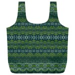 Boho Forest Green  Full Print Recycle Bag (XXXL) Front