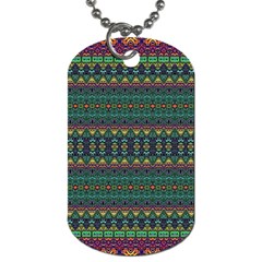 Boho Summer Green Dog Tag (two Sides) by SpinnyChairDesigns