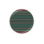 Boho Summer Green Hat Clip Ball Marker Front