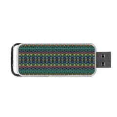 Boho Summer Green Portable Usb Flash (one Side) by SpinnyChairDesigns