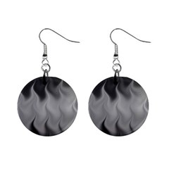 Abstract Black Grey Mini Button Earrings by SpinnyChairDesigns