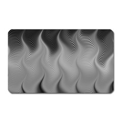 Abstract Black Grey Magnet (rectangular) by SpinnyChairDesigns