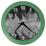 Abstract Black Grey Color Wall Clock Front