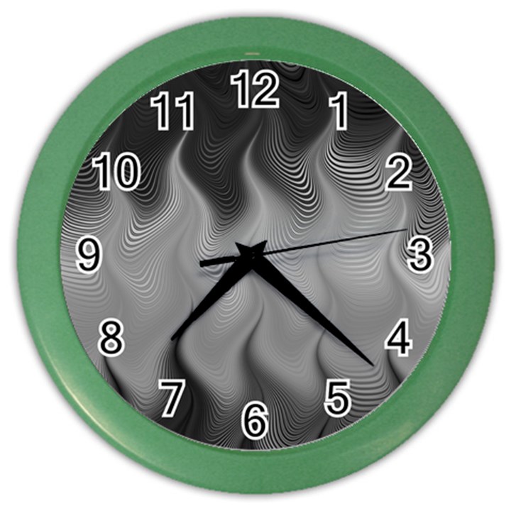 Abstract Black Grey Color Wall Clock