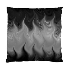 Abstract Black Grey Standard Cushion Case (two Sides) by SpinnyChairDesigns