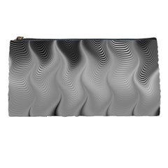 Abstract Black Grey Pencil Case by SpinnyChairDesigns