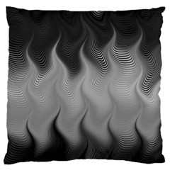 Abstract Black Grey Standard Flano Cushion Case (one Side) by SpinnyChairDesigns