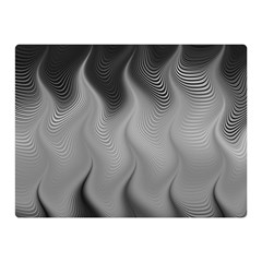 Abstract Black Grey Double Sided Flano Blanket (mini) 