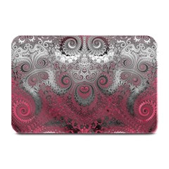 Black Pink Spirals And Swirls Plate Mats by SpinnyChairDesigns