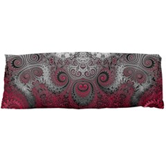 Black Pink Spirals And Swirls Body Pillow Case Dakimakura (two Sides) by SpinnyChairDesigns