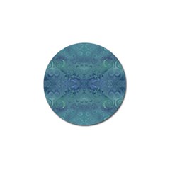 Teal Spirals And Swirls Golf Ball Marker (4 Pack) by SpinnyChairDesigns