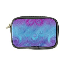 Purple Blue Swirls And Spirals Coin Purse by SpinnyChairDesigns