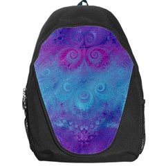 Purple Blue Swirls And Spirals Backpack Bag