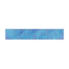 Purple Blue Swirls And Spirals Flano Scarf (mini) by SpinnyChairDesigns