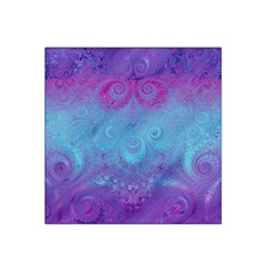 Purple Blue Swirls And Spirals Satin Bandana Scarf by SpinnyChairDesigns