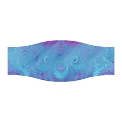 Purple Blue Swirls And Spirals Stretchable Headband by SpinnyChairDesigns