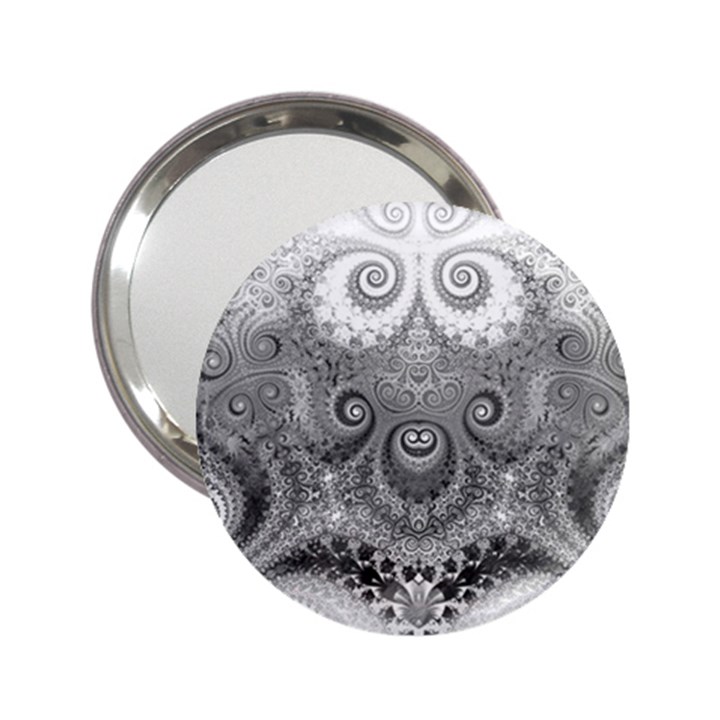 Black and White Spirals 2.25  Handbag Mirrors