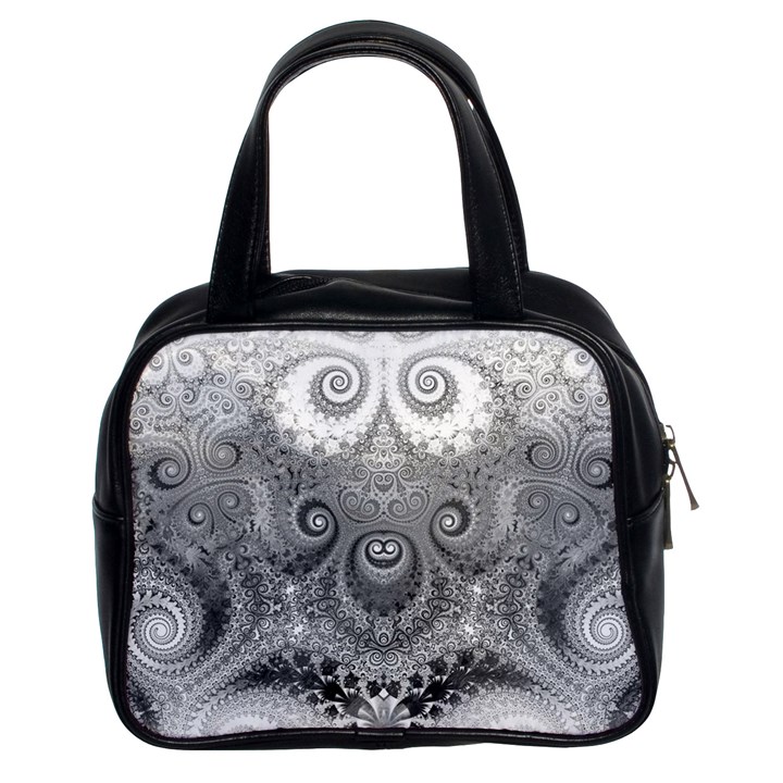 Black and White Spirals Classic Handbag (Two Sides)