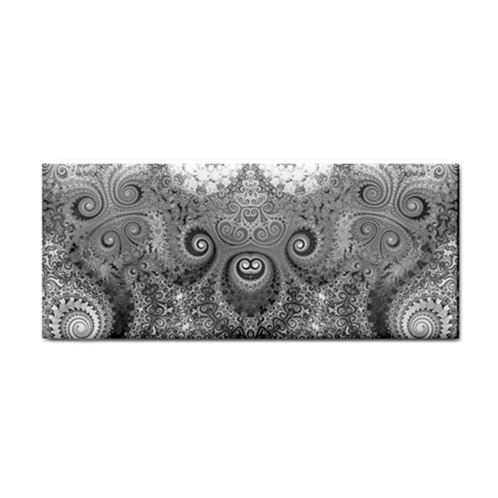 Black and White Spirals Hand Towel