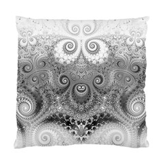 Black And White Spirals Standard Cushion Case (one Side) by SpinnyChairDesigns