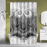 Black and White Spirals Shower Curtain 48  x 72  (Small)  Curtain(48  X 72 ) - 42.18 x64.8  Curtain(48  X 72 )