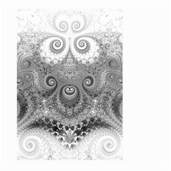 Black And White Spirals Large Garden Flag (two Sides) by SpinnyChairDesigns